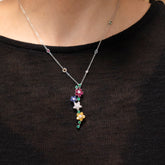 Tennis bracelet with 1.50ct black diamonds in 18K gold